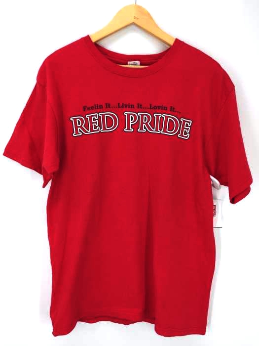USED古着  （ユーズドフルギ） ANVIL RED PRIDE Tシャツ メンズ トップス