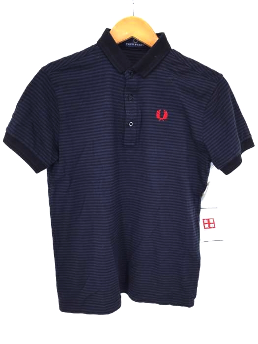 FRED PERRY(フレッドペリー) ロゴ刺繍ボーダーポロシャツ レディース トップス