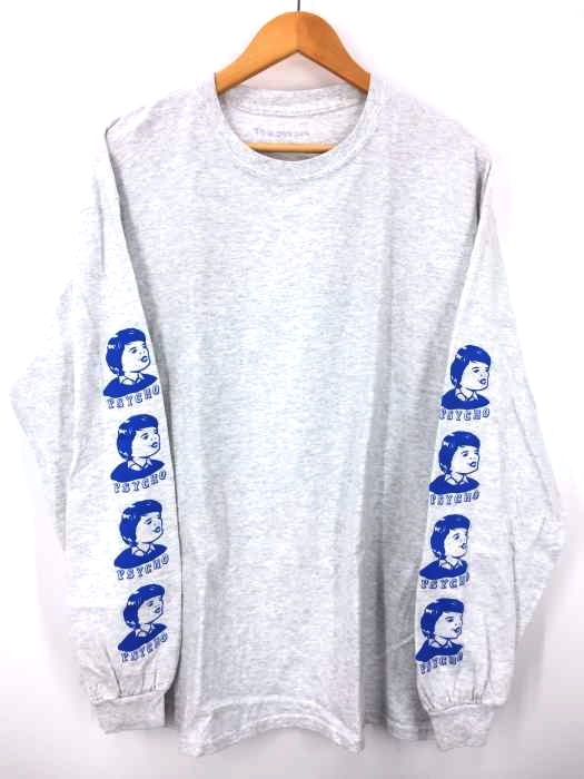 FICTION01（フィクションワン） PSYCHO BOY LS T-SHIRT ASH GRAY メンズ トップス