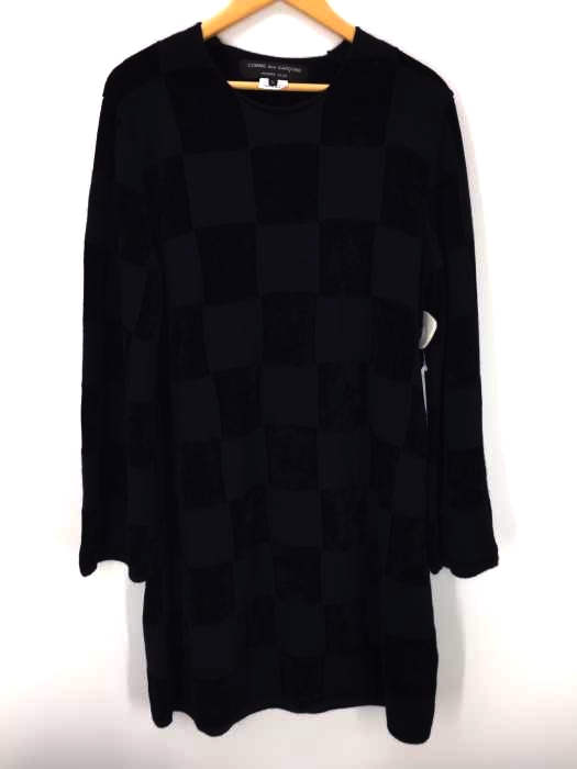 COMME des GARCONS HOMME PLUS（コムデギャルソンオムプリュス） AD2019 パッチワークフレアスリーブロングニット メンズ トップス