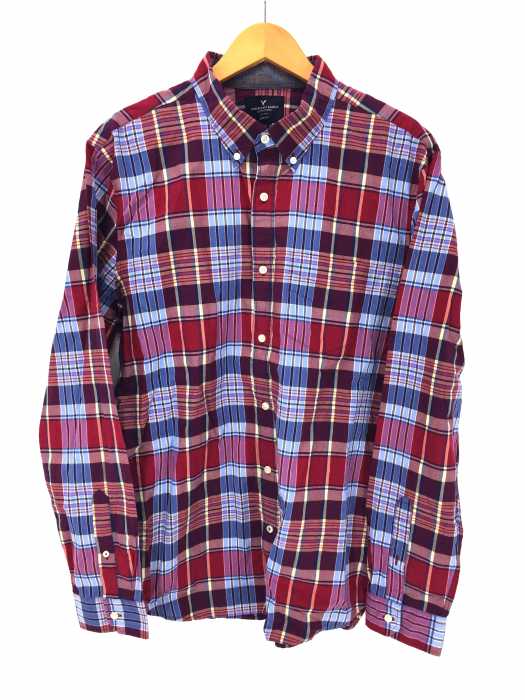 AMERICAN EAGLE(アメリカンイーグル) チェック柄ボタンダウンシャツ メンズ トップス