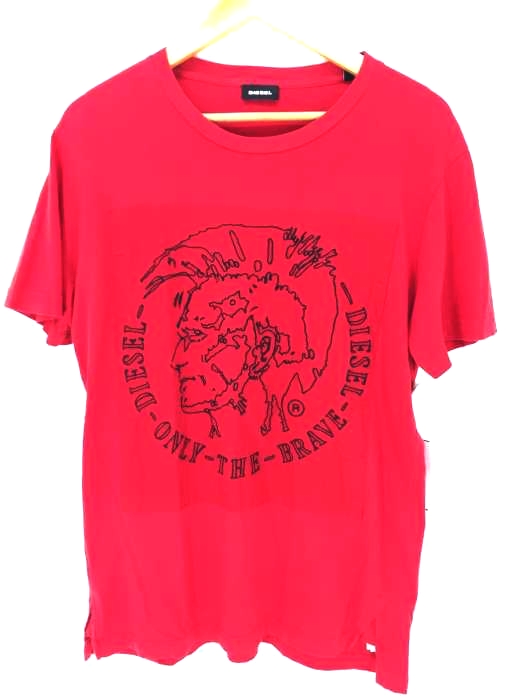 DIESEL(ディーゼル) ロゴ貼り付け メンズ トップス