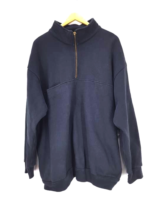 USED古着（ユーズドフルギ） HORACE SMALL USA製 ハーフジップスウェット メンズ トップス