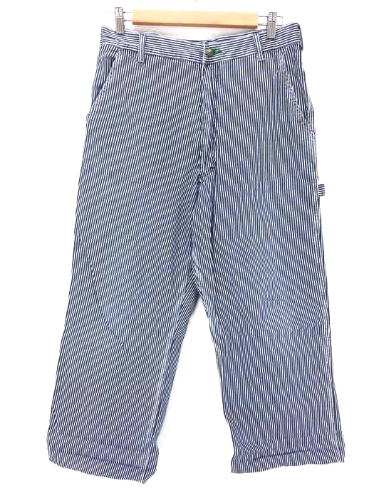 【極美品】オシュコシュ ヒッコリー ストライプ ワイド ペインターパンツ OshKosh - OSHKOSH ヒッコリーストライプ ワイドペインター