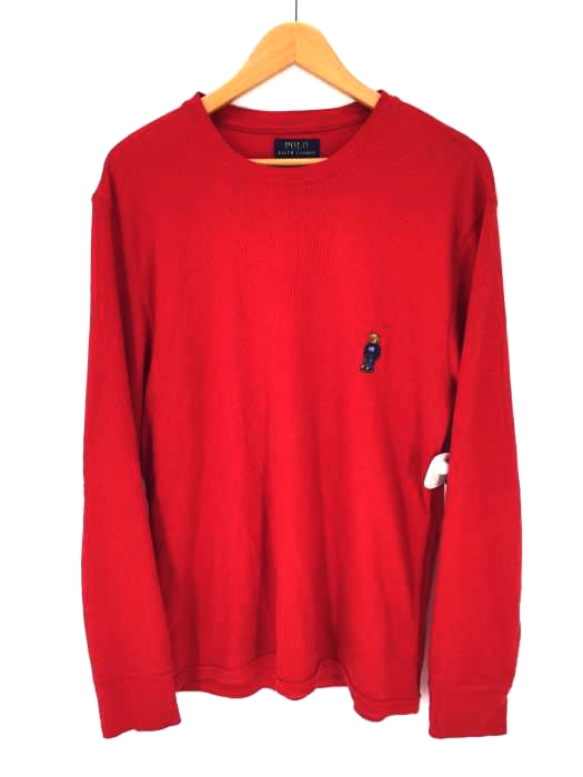 POLO RALPH LAUREN(ポロラルフローレン) ワンポイントポロベア刺繍ワッフルロングスリーブTシャツ POLO BEAR WAFFLE THERMAL L/S TEE メンズ トップス
