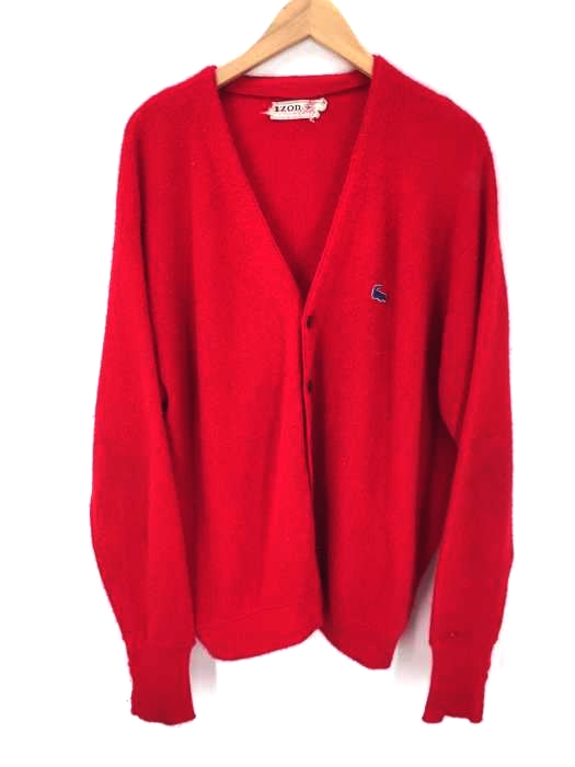 IZOD LACOSTE（アイゾッドラコステ） Vintage ワンポイント刺しゅう アクリル カーディガン メンズ トップス