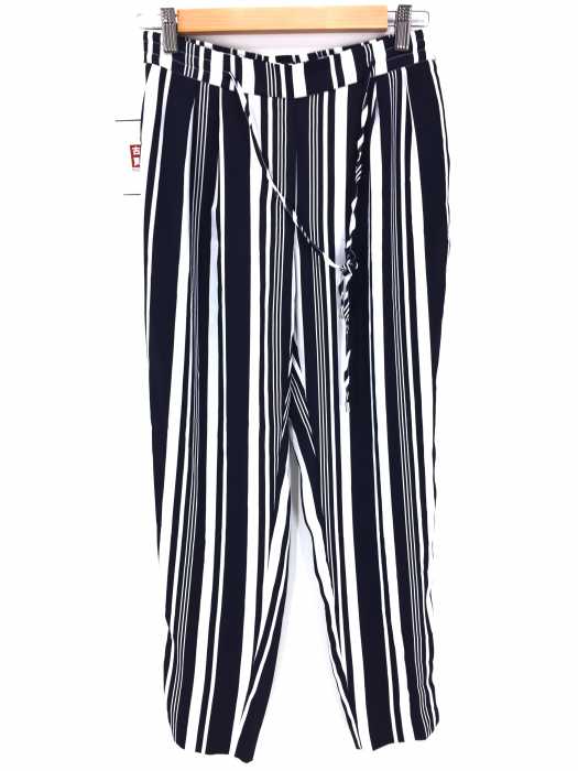 ZARA BASIC（ザラベーシック） ストライプ柄シフォンパンツ レディース パンツ