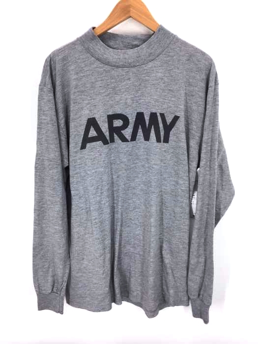 USED古着  （ユーズドフルギ） ARMY USA製 モックTシャツ メンズ トップス