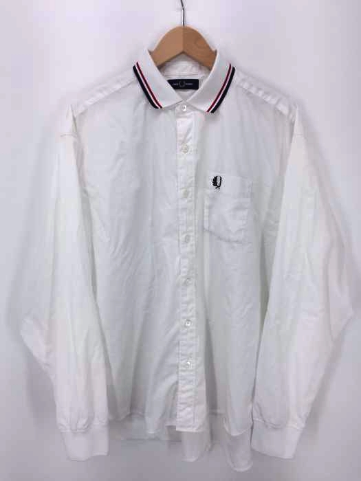 FRED PERRY（フレッドペリー） ロゴ刺繍ロングスリーブシャツ メンズ トップス