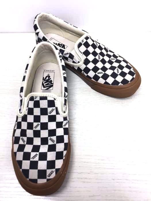 VANS（バンズ） フラッグチェックスリッポン ガムソール メンズ シューズ