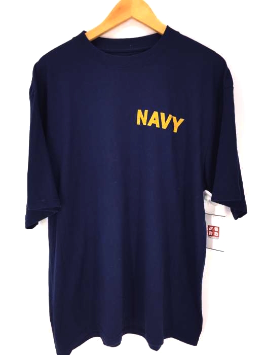 USED古着  （ユーズドフルギ） Deadstock ソフィー 2000 NAVY プリントTシャツ メンズ トップス