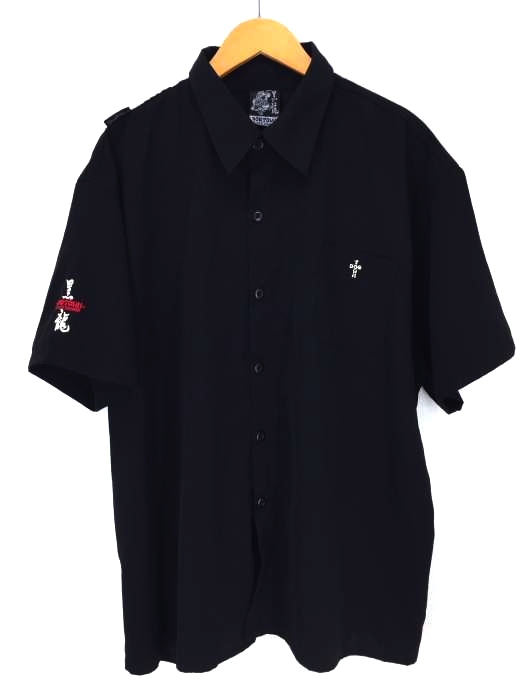 DOG TOWN（ドッグタウン） BLACK DORAGON 黒龍 半袖ポリシャツ メンズ トップス
