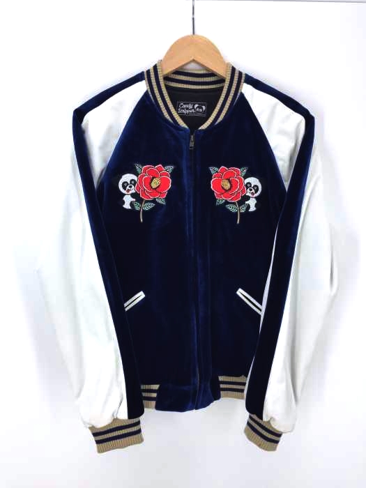 Candy Stripper（キャンディストリッパー） PEPE IN TOKYO SOUVENIR JACKET ベロアスカジャン レディース アウター