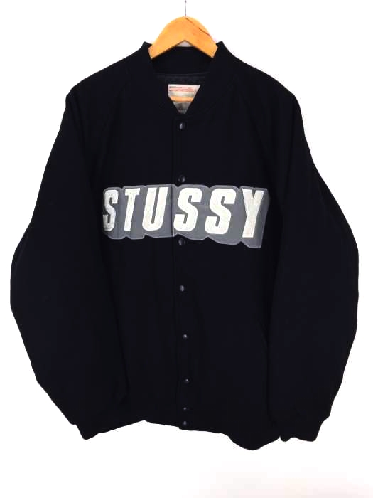 Stussy（ステューシー） stussy international フロント刺繍ロゴスタジャン メンズ アウター
