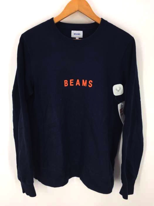 BEAMS（ビームス） ロゴクルーネックスウェット メンズ トップス