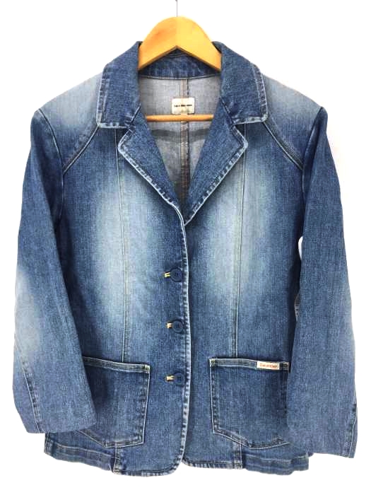 CALVIN KLEIN(カルバンクライン) デニムテラードジャケット レディース アウター