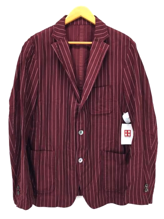 08sircus（ゼロエイトサーカス） Striped tailored jacket メンズ アウター