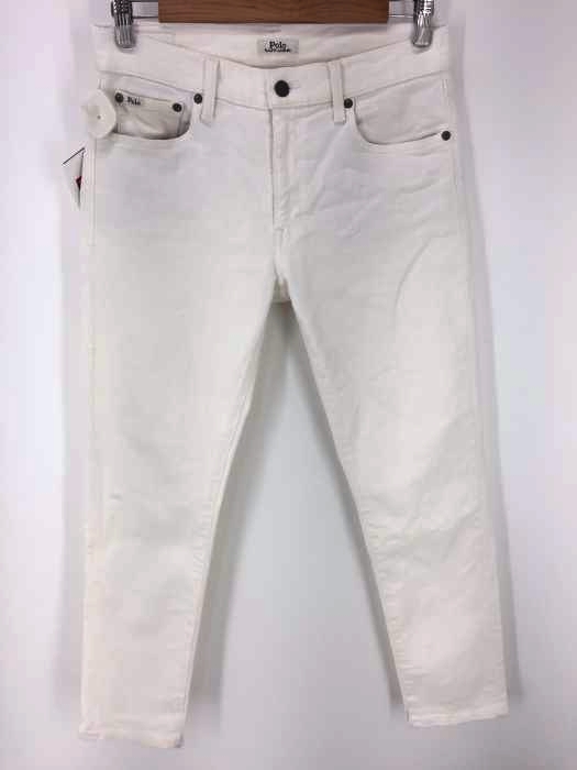 POLO RALPH LAUREN(ポロラルフローレン) TOMPKINS SKINNY CROP ストレッチホワイトデニム レディース パンツ
