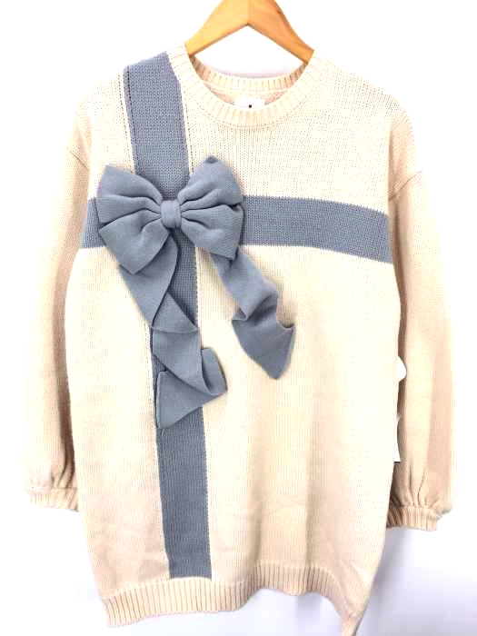 merry jenny(メリージェニー) プレゼントリボンニットワンピース レディース トップス