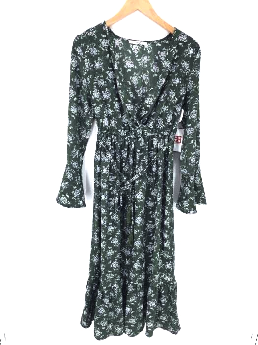 AULI（アウリィ） 小花柄カシュクールワンピース レディース ワンピース