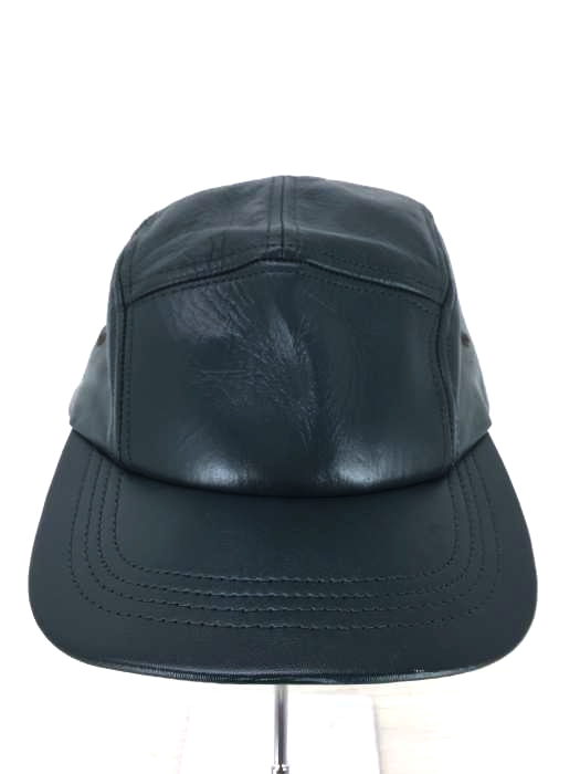 genuine leather（ジェニュイン レザー） usa製　レザージェットキャップ メンズ 帽子