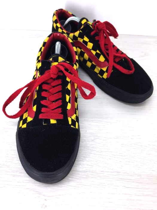 VANS（バンズ） OLD SKOOL チェッカーフラッグ スエード メンズ シューズ