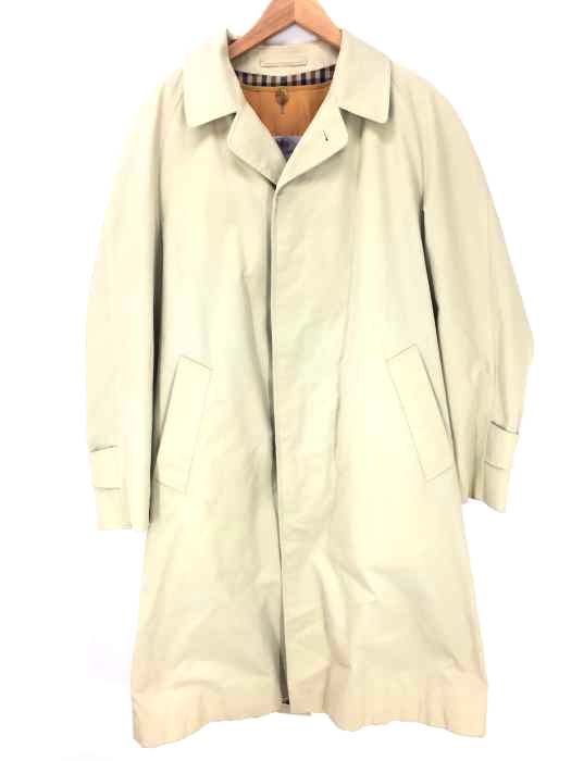 AQUASCUTUM(アクアスキュータム) 英国製 Aqua5 ライナ―付き ステンカラーコート メンズ アウター