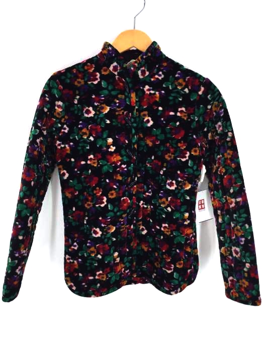 JCPenny（ジェーシーペニー） 花柄 キルティングベロアジャケット レディース アウター