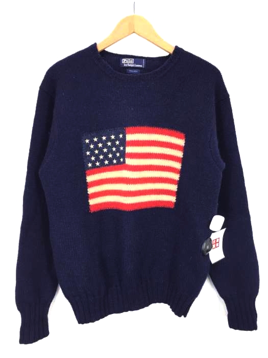 Polo by RALPH LAUREN（ポロバイラルフローレン） 星条旗 ウールニット メンズ トップス