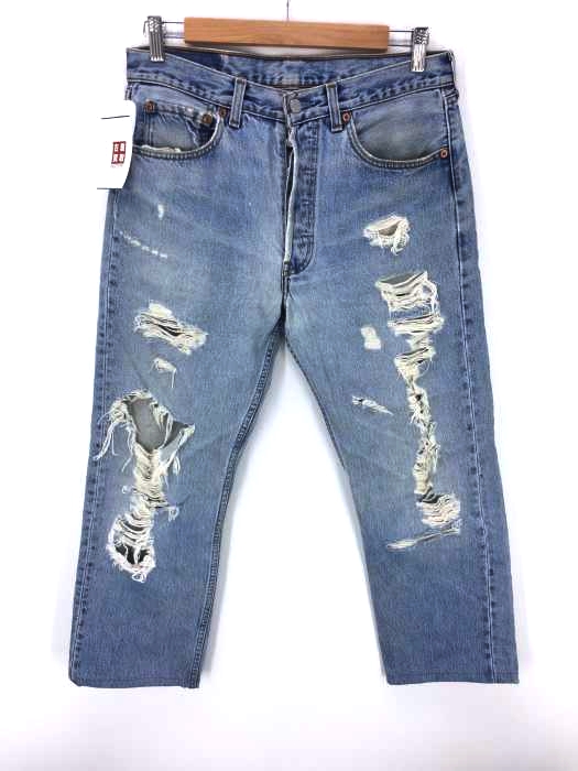 Levis（リーバイス） カナダ製 501 クラッシュ加工 メンズ パンツ