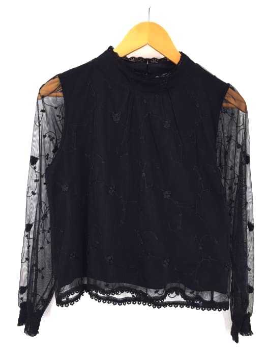 archives（アルシーヴ） ロングスリーブ シースルー総柄シャツ レディース トップス