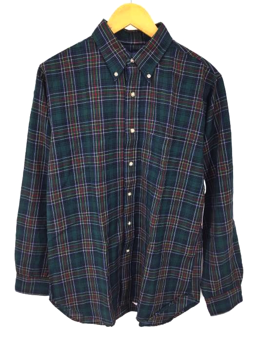 PENDLETON（ペンドルトン） USA製 チェック柄ボタンダウンシャツ 薄手ウール メンズ トップス