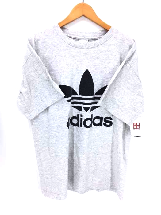 adidas Originals(アディダスオリジナルス) USA製 国旗タグ 両面プリント トレフォイルTシャツ メンズ トップス