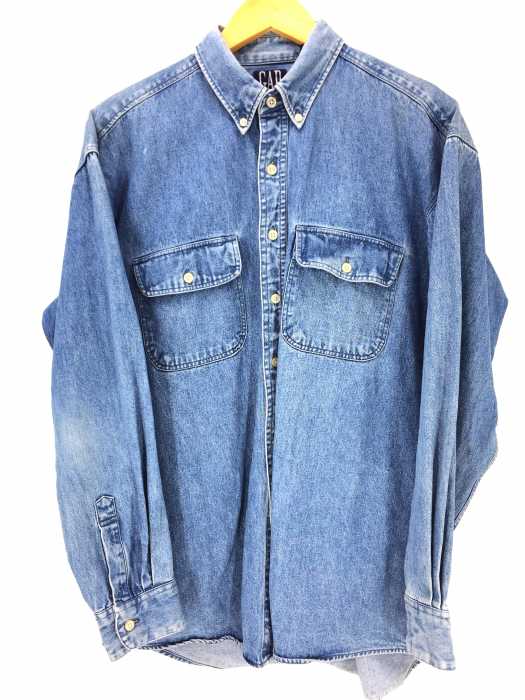 Gap（ギャップ） 90s OLD GAP 長袖 デニム ボタンダウンシャツ メンズ トップス