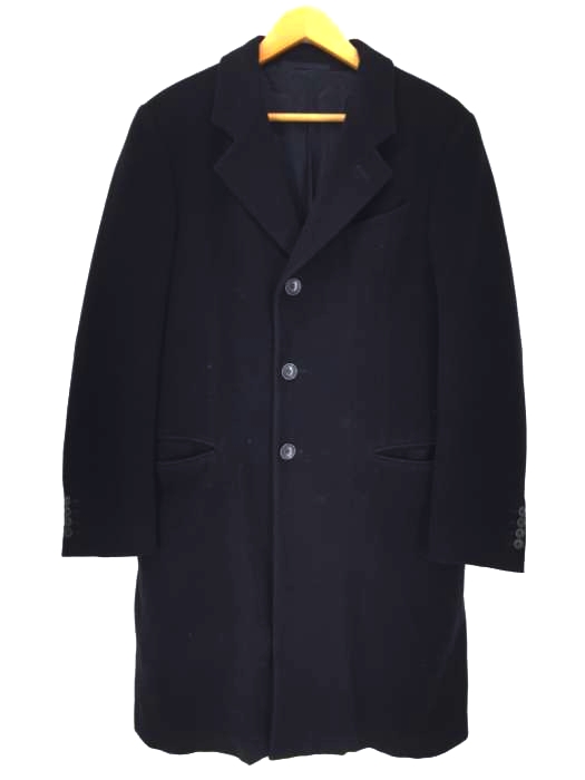 ARMANI COLLEZIONI（アルマーニコレツィオーニ） イタリア製 ウールカシミア混 チェスターコート  ロング コート メンズ アウター