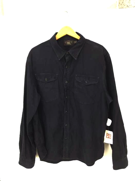 RRL RALPH LAUREN（ダブルアールエル ラルフローレン） リネン混 ロングスリーブボタンシャツ メンズ トップス
