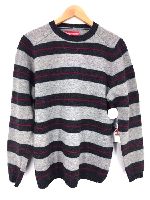 Supreme（シュプリーム） ボーダー柄ウールニットセーター メンズ トップス