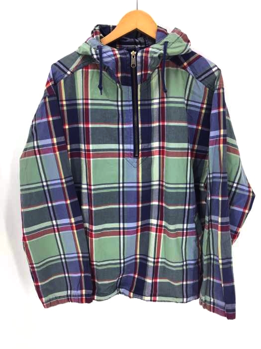 Eddie Bauer（エディーバウアー） チェックフードハーフジップ メンズ トップス