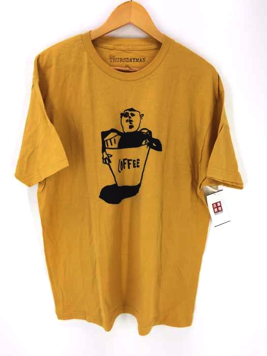 THE THURSDAYMAN(サースデイマン) Co ffee Tee Mustard メンズ トップス
