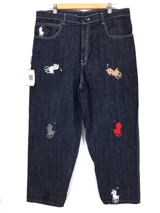 USED古着(ユーズドフルギ) ポニーマルチ刺繍デニムパンツ メンズ パンツ