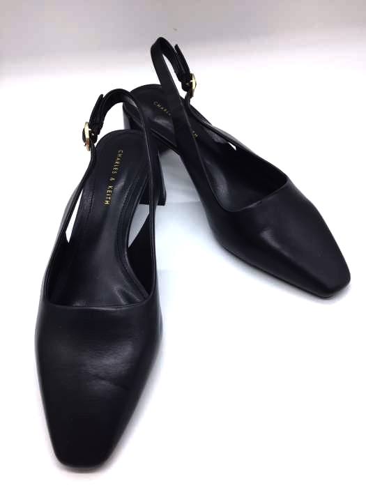 CHARLES & KEITH（チャールズキース） スクエアトゥスリングバックパンプス レディース シューズ