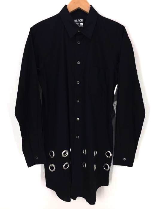BLACK COMME des GARCONS（ブラックコムデギャルソン） AD2017 ハトメ　ロングシャツ メンズ トップス