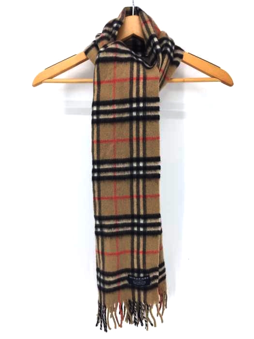 BURBERRY LONDON（バーバリーロンドン） 英国製 カシミア ノバチェックマフラー メンズ ファッション雑貨