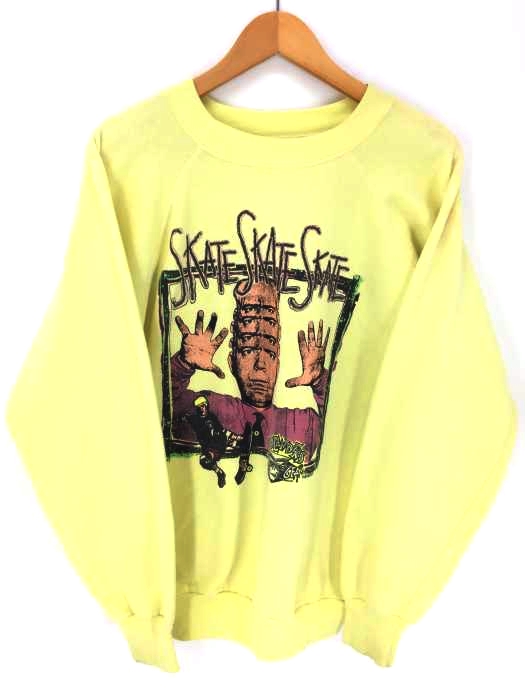 USED古着  （ユーズドフルギ） 80S BADLANDERS skate gear skate skate skate プリントスウェット メンズ トップス