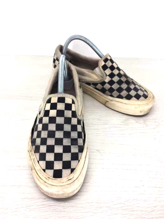 VANS（バンズ） OG クラシック スリッポン チェッカーフラッグ メンズ シューズ
