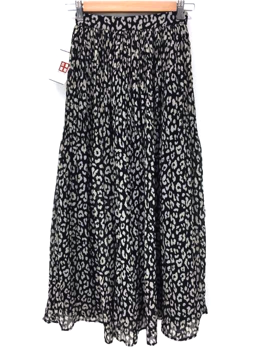 AZUL by moussy(アズールバイマウジー) レオパード柄プリーツスカート ロングスカート レディース スカート