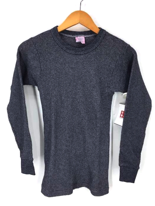 Green Hills（グリーンヒルズ） USA製 製品染め サーマルクルーネックTシャツ レディース トップス