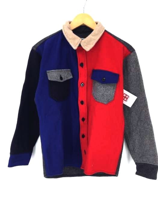 melton（メルトン） usa製 クレイジーパターンヘビーネルシャツ メンズ アウター