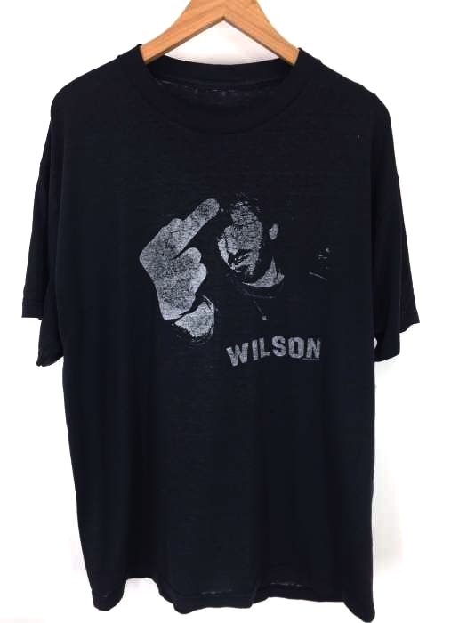USED古着（ユーズドフルギ） ヴィンテージ WIL SON プリントTシャツ メンズ トップス