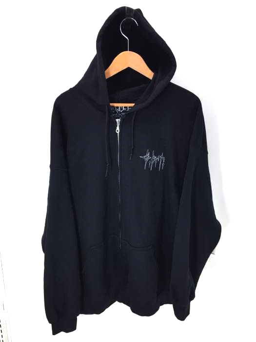 USED古着(ユーズドフルギ) GBT スカルバックプリント ジップアップパーカー メンズ トップス